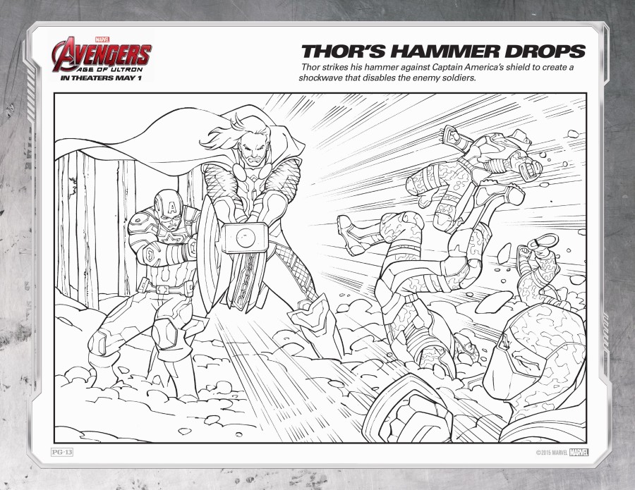 Avengers: Age of Ultron Coloring Sheets #Avengers #AgeOfUltron - FSM Media